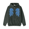 Flame Skull Zip Up